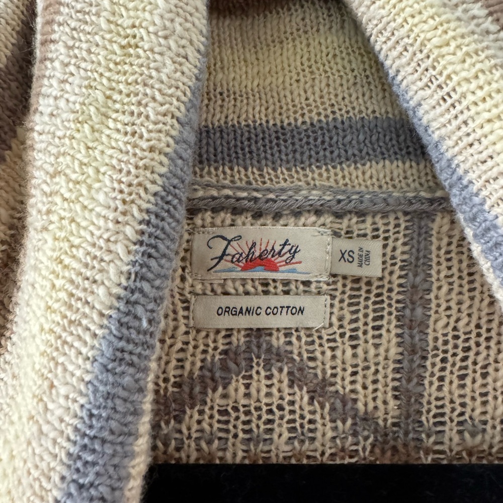Faherty Paloma Organic Cotton Duster Cardigan - Picture 7 of 7